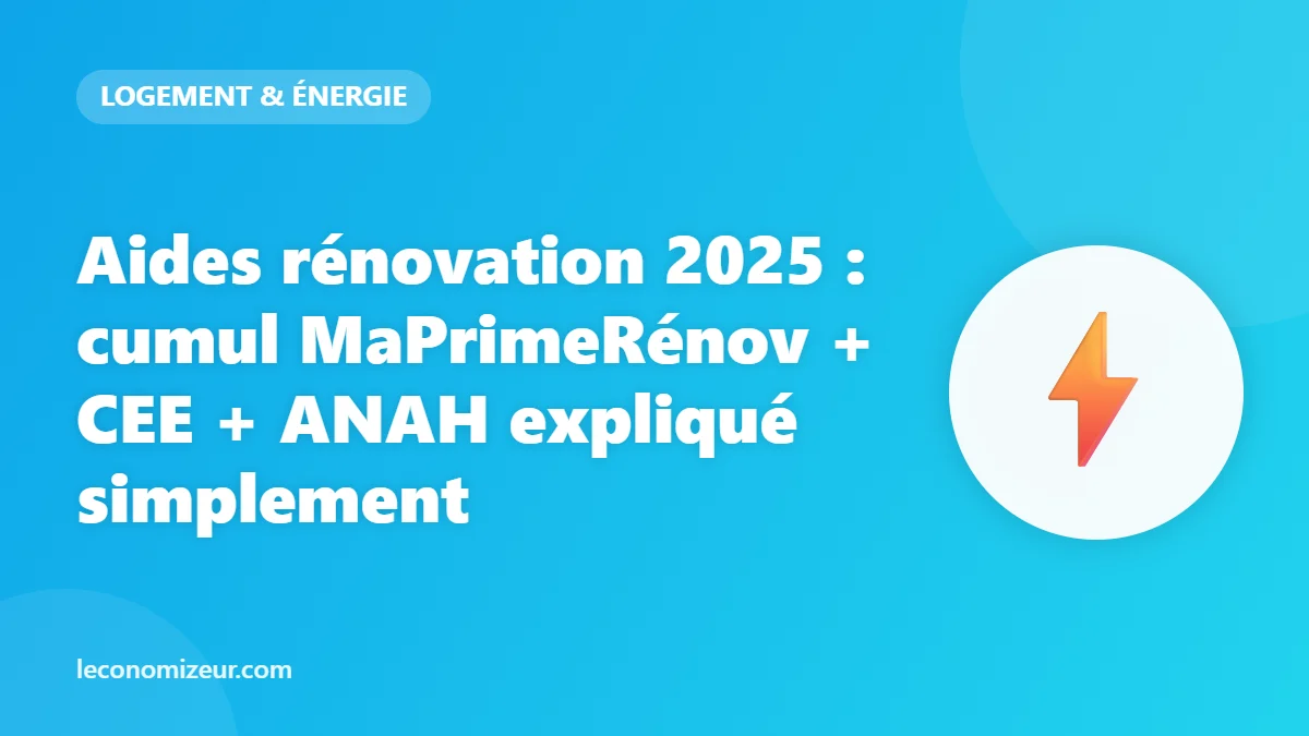 Aides rénovation 2025 : cumul MaPrimeRénov + CEE + ANAH expliqué simplement