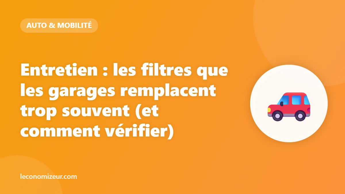 Entretien : les filtres que les garages remplacent trop souvent (et comment vérifier)