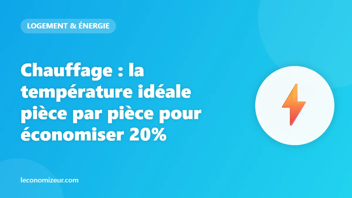 Chauffage : la température idéale pièce par pièce pour économiser 20%